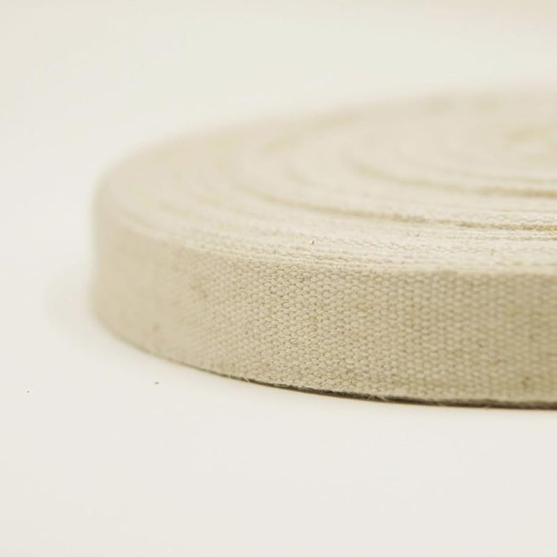Cotton Linen Eccentric Belt 4cm x 1m Plain Weave Rolled Edge Strip for DIY Sewing - Image 2
